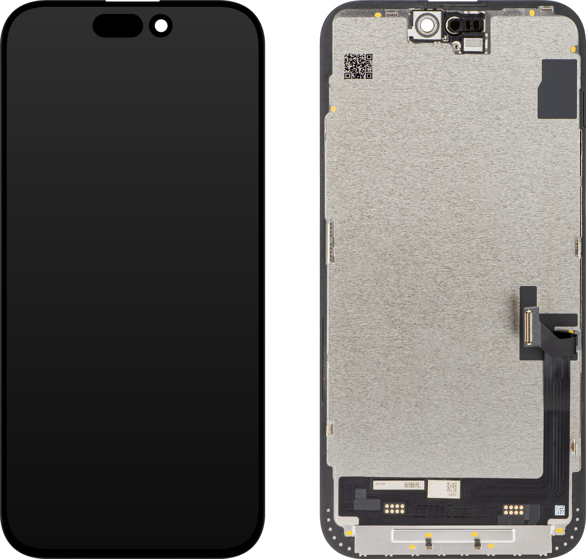 Display cu Touchscreen JK pentru Apple iPhone 15 Plus, cu Rama, Versiune LCD In-Cell IC Movable, Negru