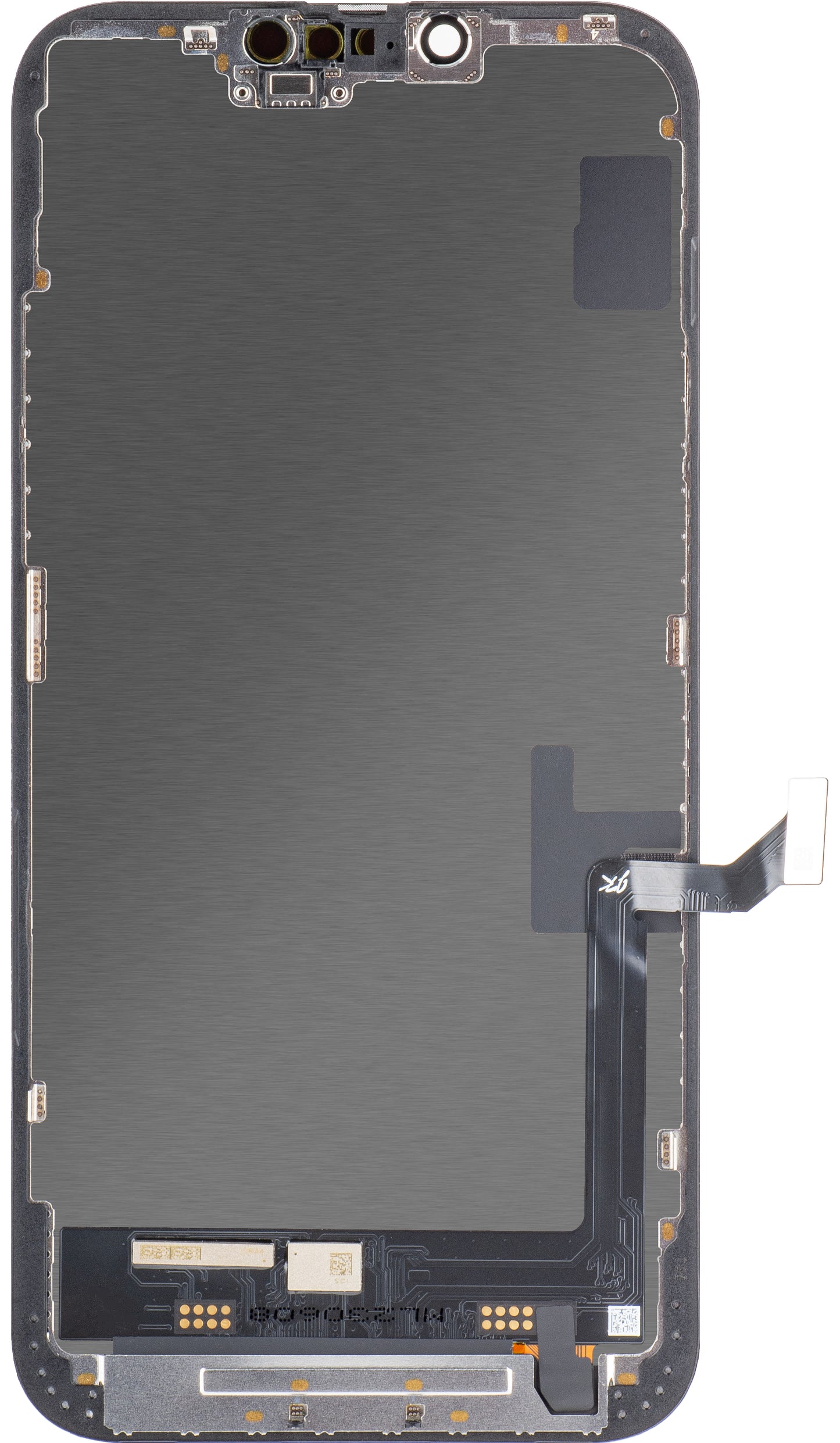 Display cu Touchscreen JK pentru Apple iPhone 14 Plus, cu Rama, Versiune LCD In-Cell, Negru