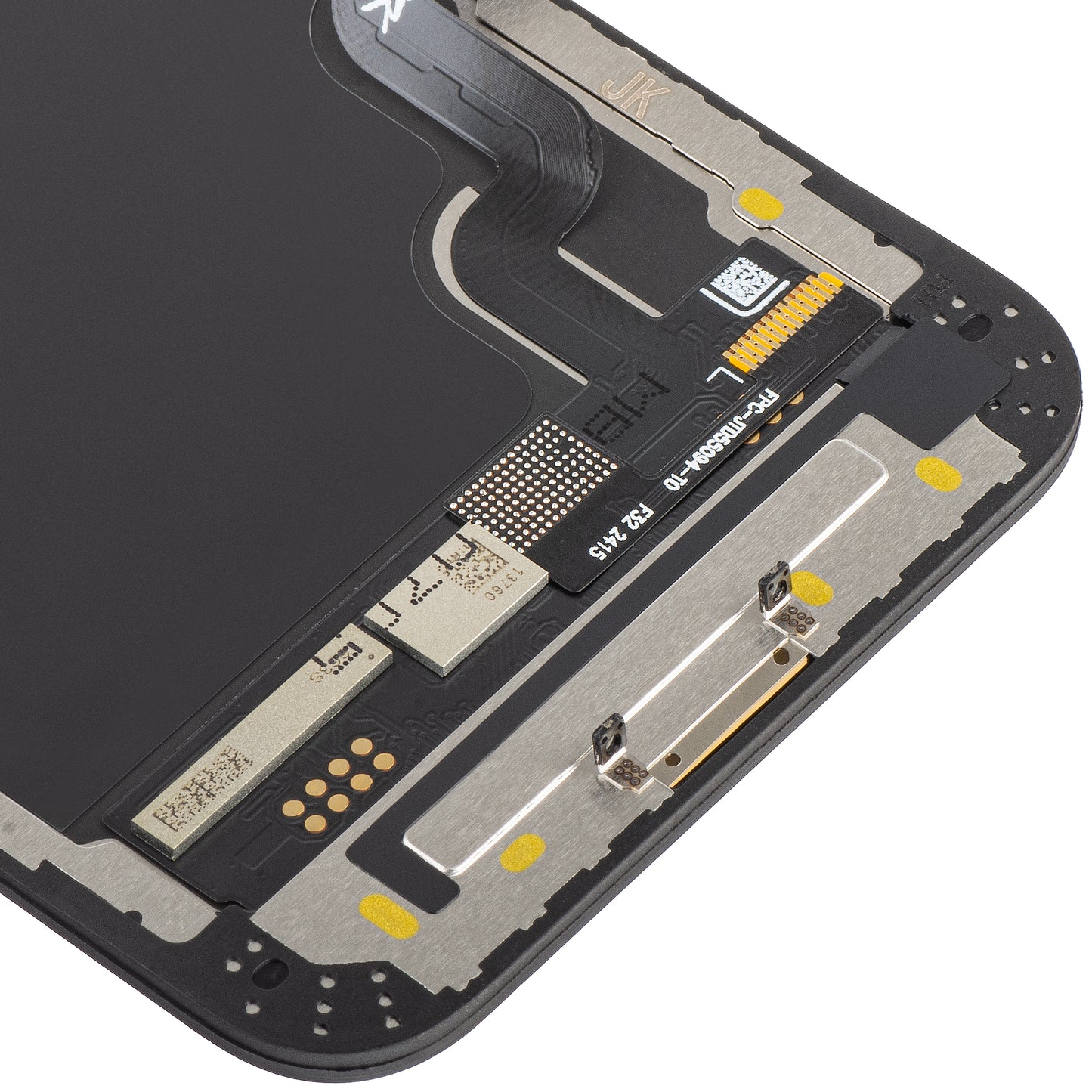 Display cu Touchscreen JK pentru Apple iPhone 12 mini, cu Rama, Versiune LCD In-Cell IC Movable, Negru