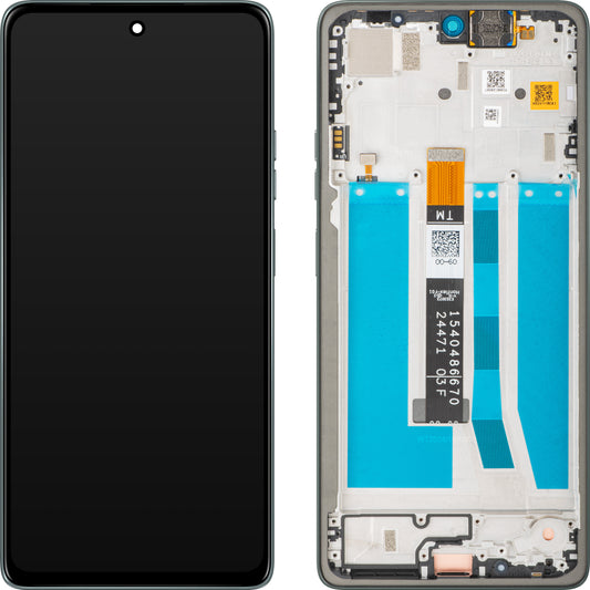 Display cu Touchscreen Motorola Moto G75, cu Rama, Gri (Sky Gray), Service Pack 5D68C29068