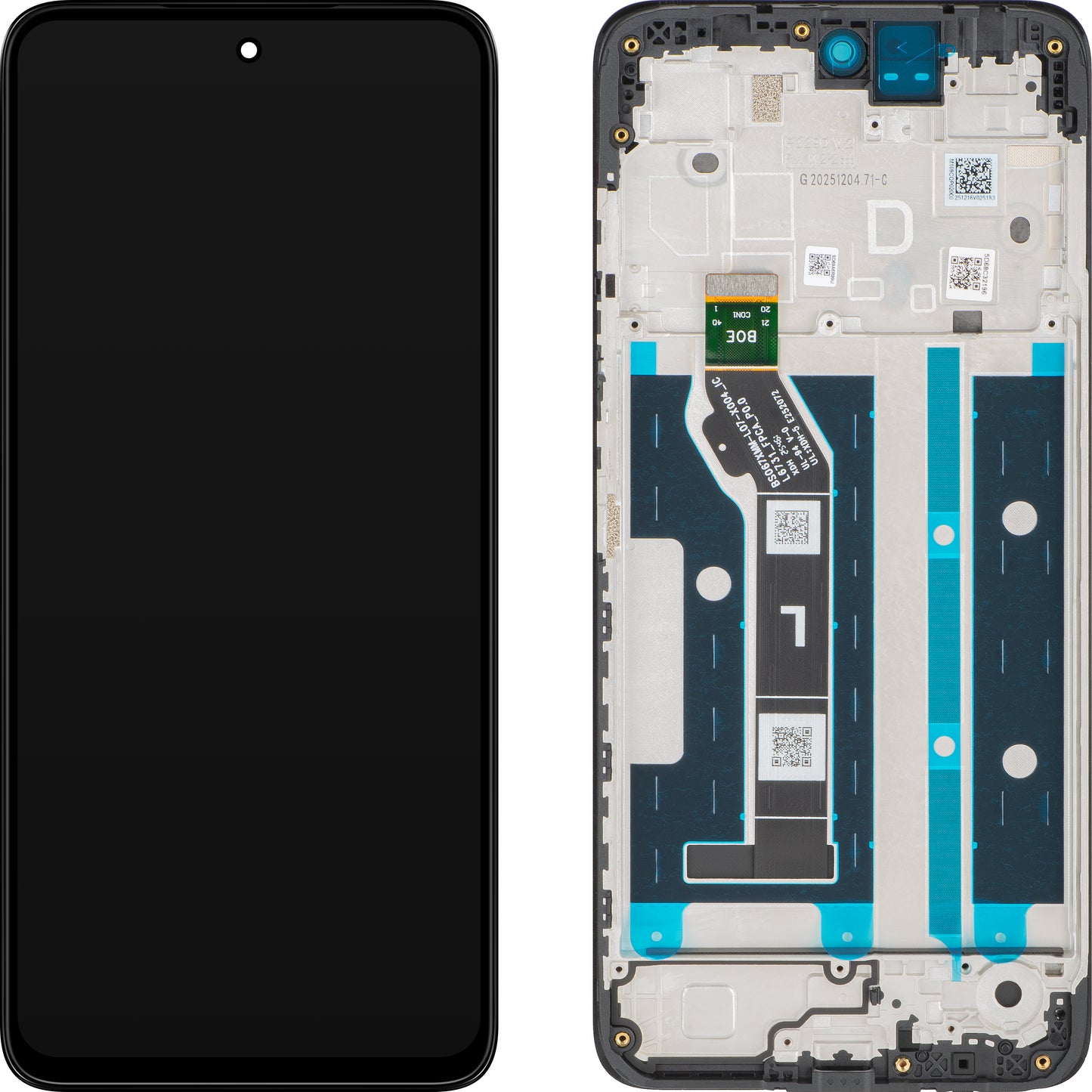 Display cu Touchscreen Motorola Moto G17 / G17 Power, cu Rama, Bleumarin (Pantone Evening Blue), Service Pack 5D68C32196