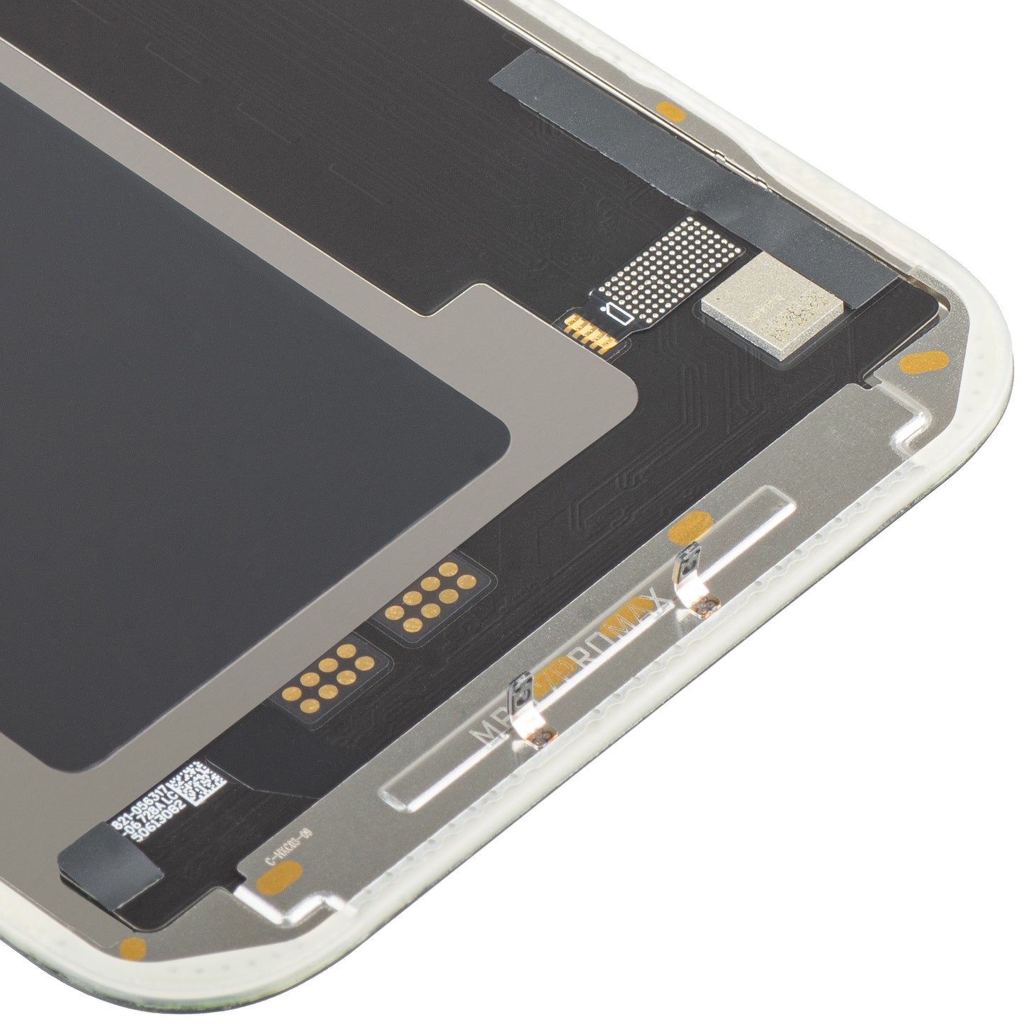 Display cu Touchscreen MP compatibil cu Apple iPhone 17 Pro Max, cu Rama, Versiune Soft OLED FHD 120Hz IC Movable, Negru