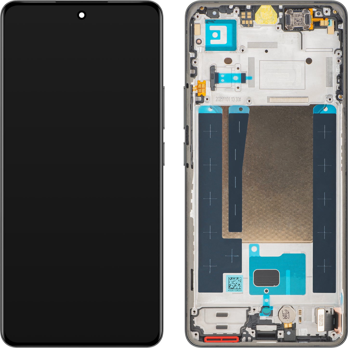 Display cu Touchscreen Realme 16 Pro+, cu Rama, Gri, Service Pack 621029000805