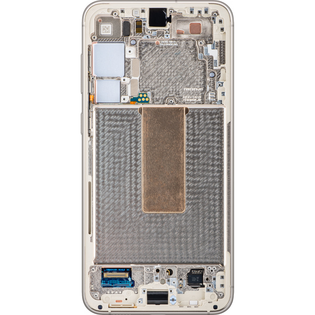 Display cu Touchscreen Samsung Galaxy S23+ S916, cu Rama, Alb (Cream), Service Pack GH82-30476B