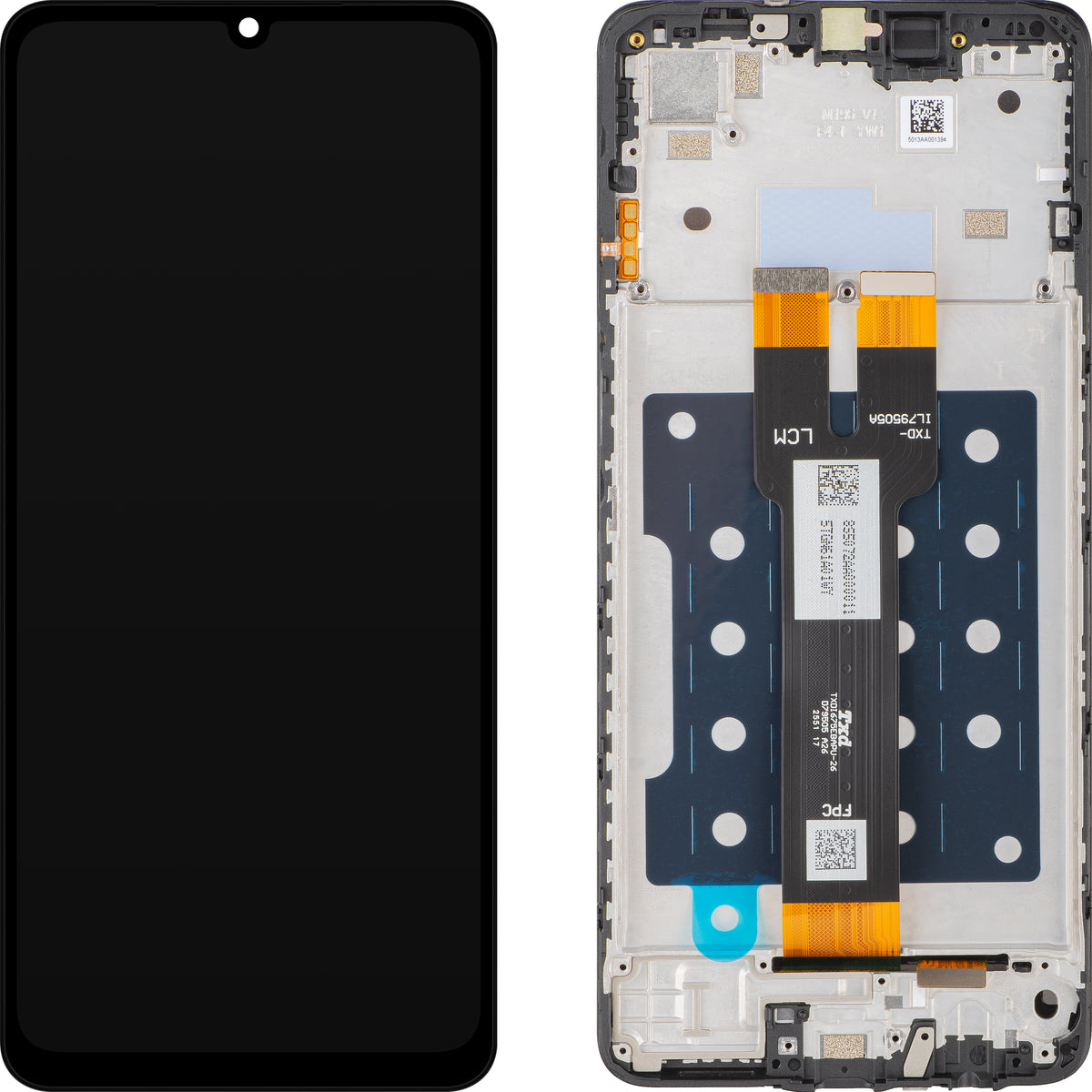 Display cu Touchscreen Samsung Galaxy A07 5G A076, cu Rama, Negru, Service Pack GH81-28713A
