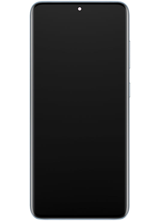 Display cu Touchscreen Samsung Galaxy S20 5G G981 / S20 G980, cu Rama, Bleu, Service Pack GH82-31432D