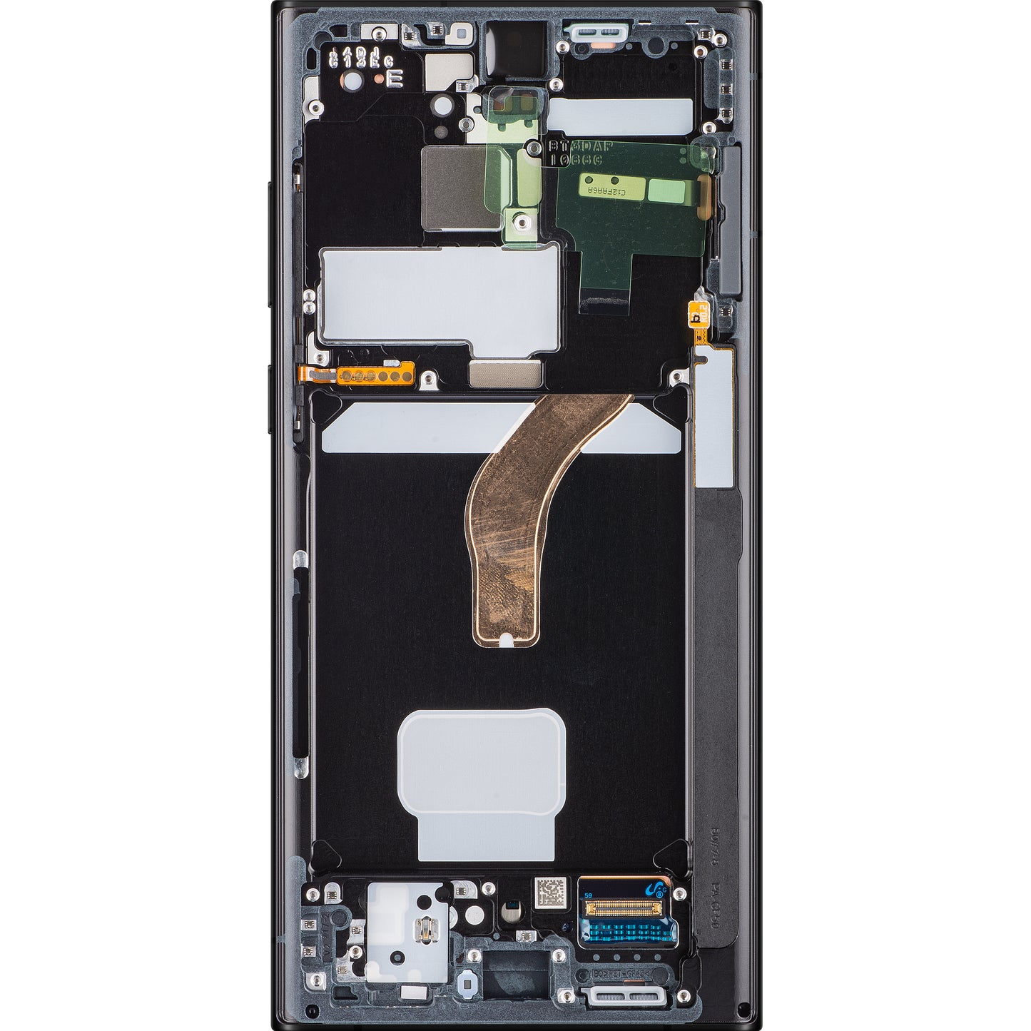 Display cu Touchscreen Samsung Galaxy S22 Ultra 5G S908, cu Rama, Albastru (Sky Blue), Service Pack GH82-27488E