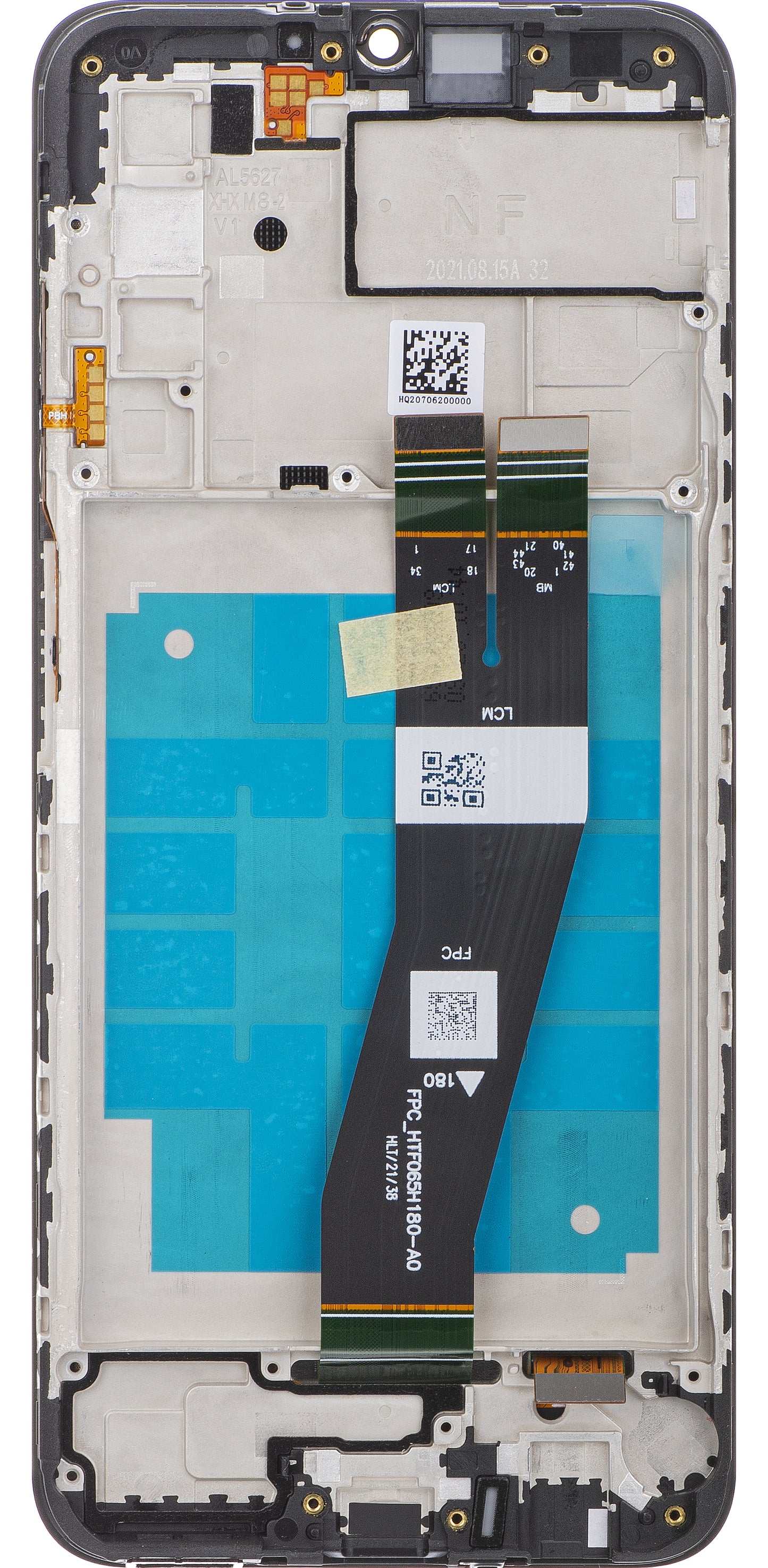 Display cu Touchscreen Samsung Galaxy A03s A037, cu Rama, Versiune G, Negru, Service Pack GH81-21233A