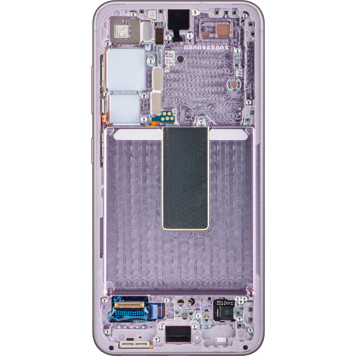Display cu Touchscreen Samsung Galaxy S23 S911, cu Rama, Roz (Lavender), Service Pack GH82-30480D