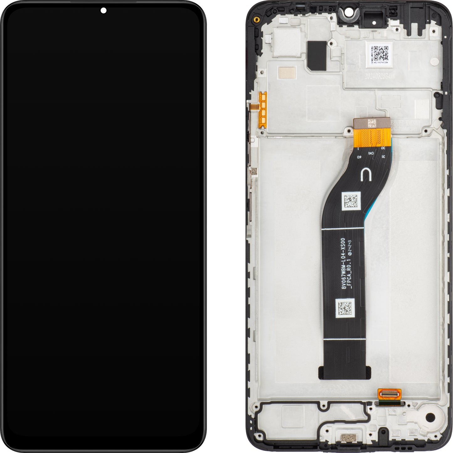 Display cu Touchscreen Xiaomi Redmi 13C 5G / 13C / Poco C65, cu Rama, Negru, Service Pack 560002C3UA00