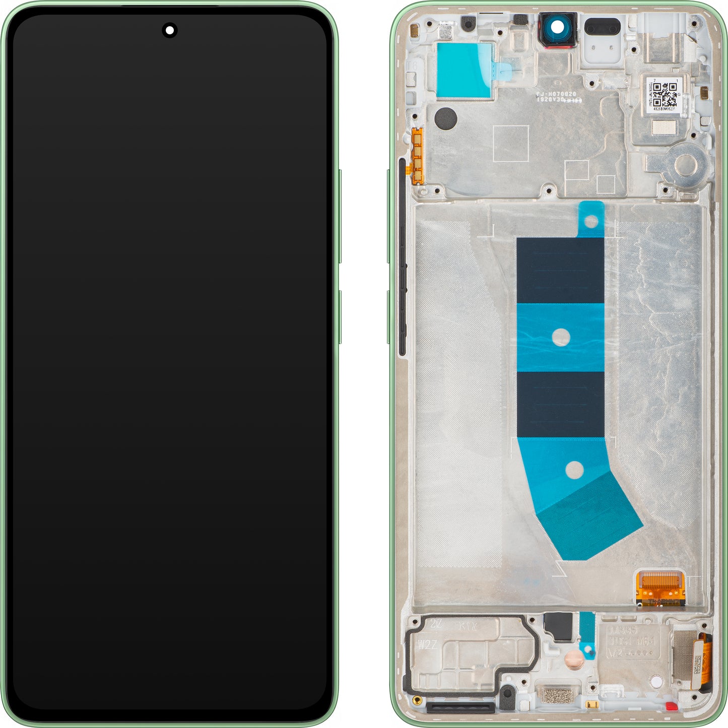 Display cu Touchscreen Xiaomi Redmi Note 13 4G, cu Rama, Verde (Mint Green), Service Pack 56000300N700