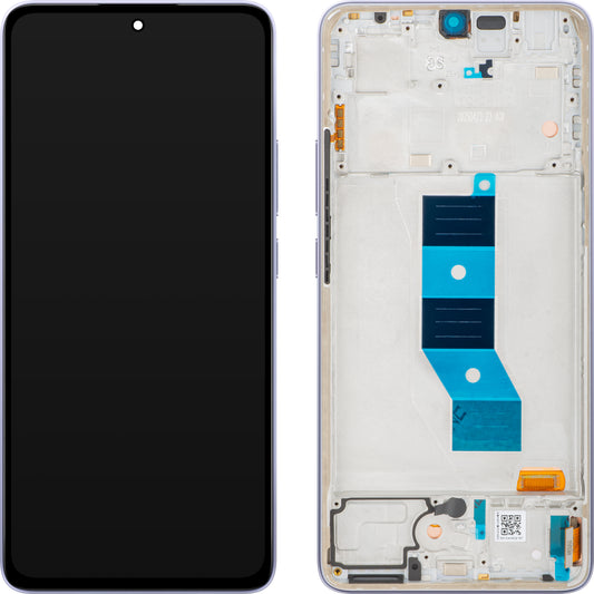 Display cu Touchscreen Xiaomi Poco M7 Pro 5G, cu Rama, Violet (Lavender Frost), Service Pack 5600080O17P00