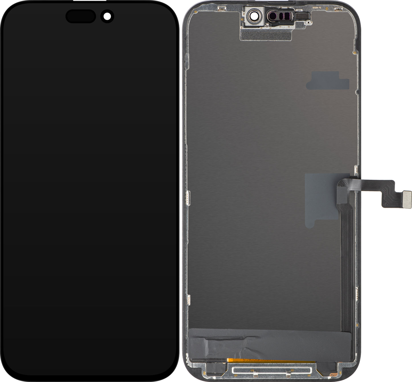 Display cu Touchscreen ZY pentru Apple iPhone 16 Pro Max, cu Rama, Versiune LCD In-Cell IC Movable, Negru