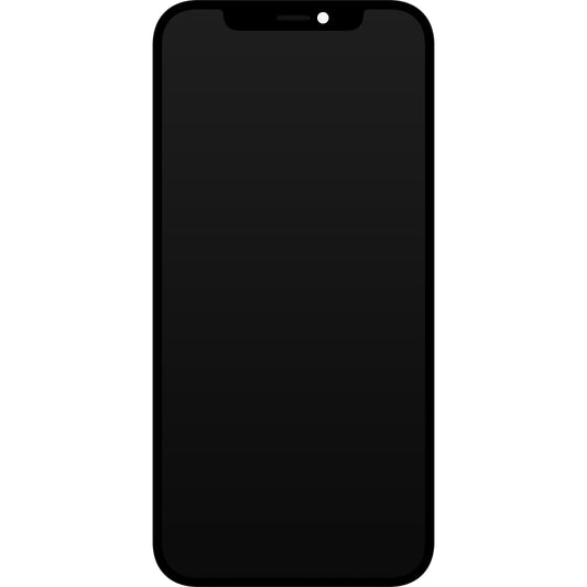 Display cu Touchscreen JK pentru Apple iPhone 12 / 12 Pro, cu Rama, Versiune LCD In-Cell IC Movable, Negru