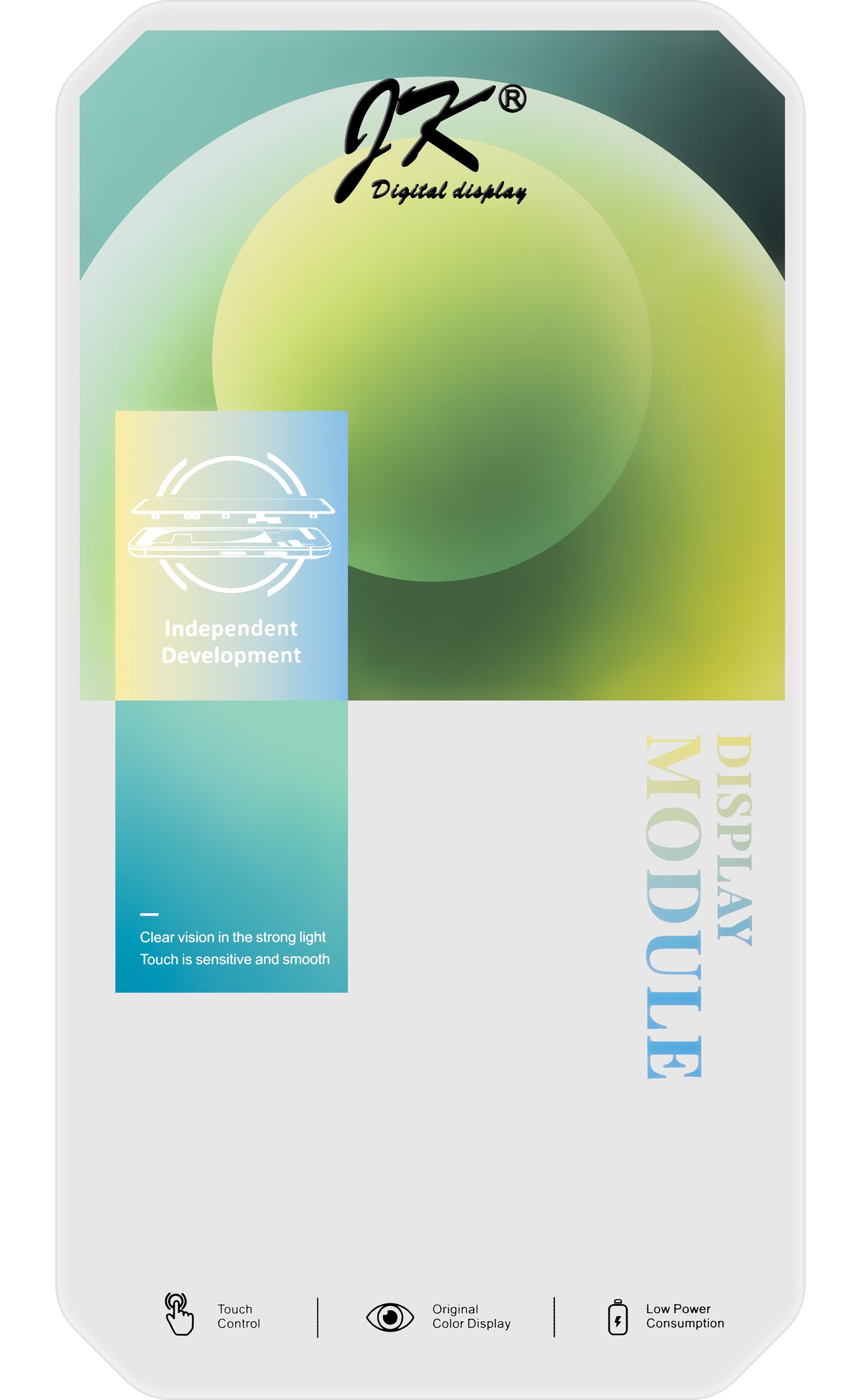 Display cu Touchscreen JK pentru Apple iPhone XS, cu Rama, Versiune LCD In-Cell, Negru