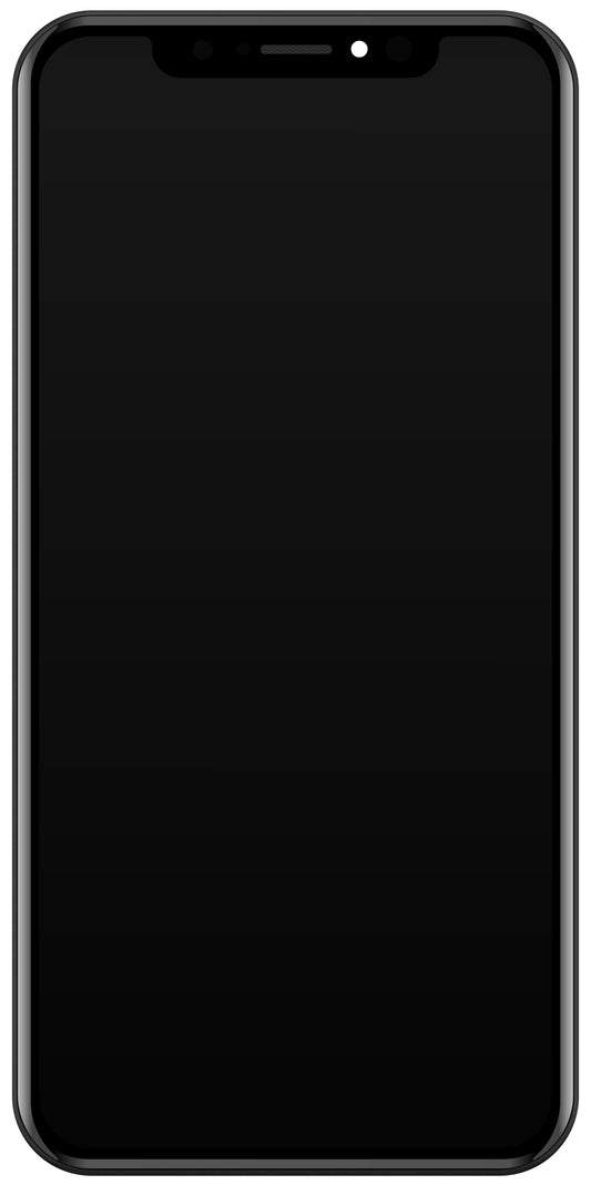 Display cu Touchscreen JK pentru Apple iPhone XS, cu Rama, Versiune LCD In-Cell, Negru