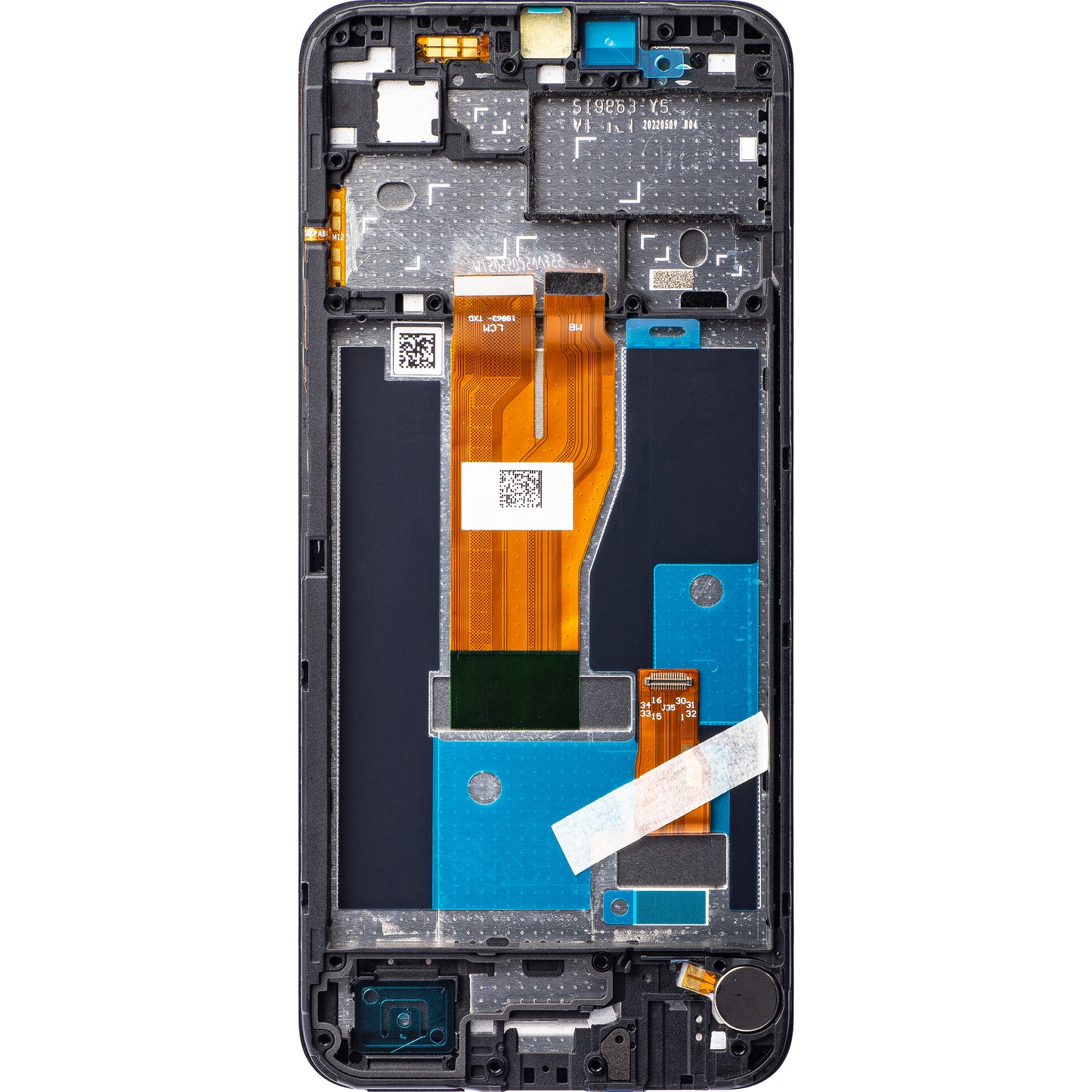 Display cu Touchscreen Realme C30 / Narzo 50i Prime, cu Rama, Negru, Service Pack 4130279