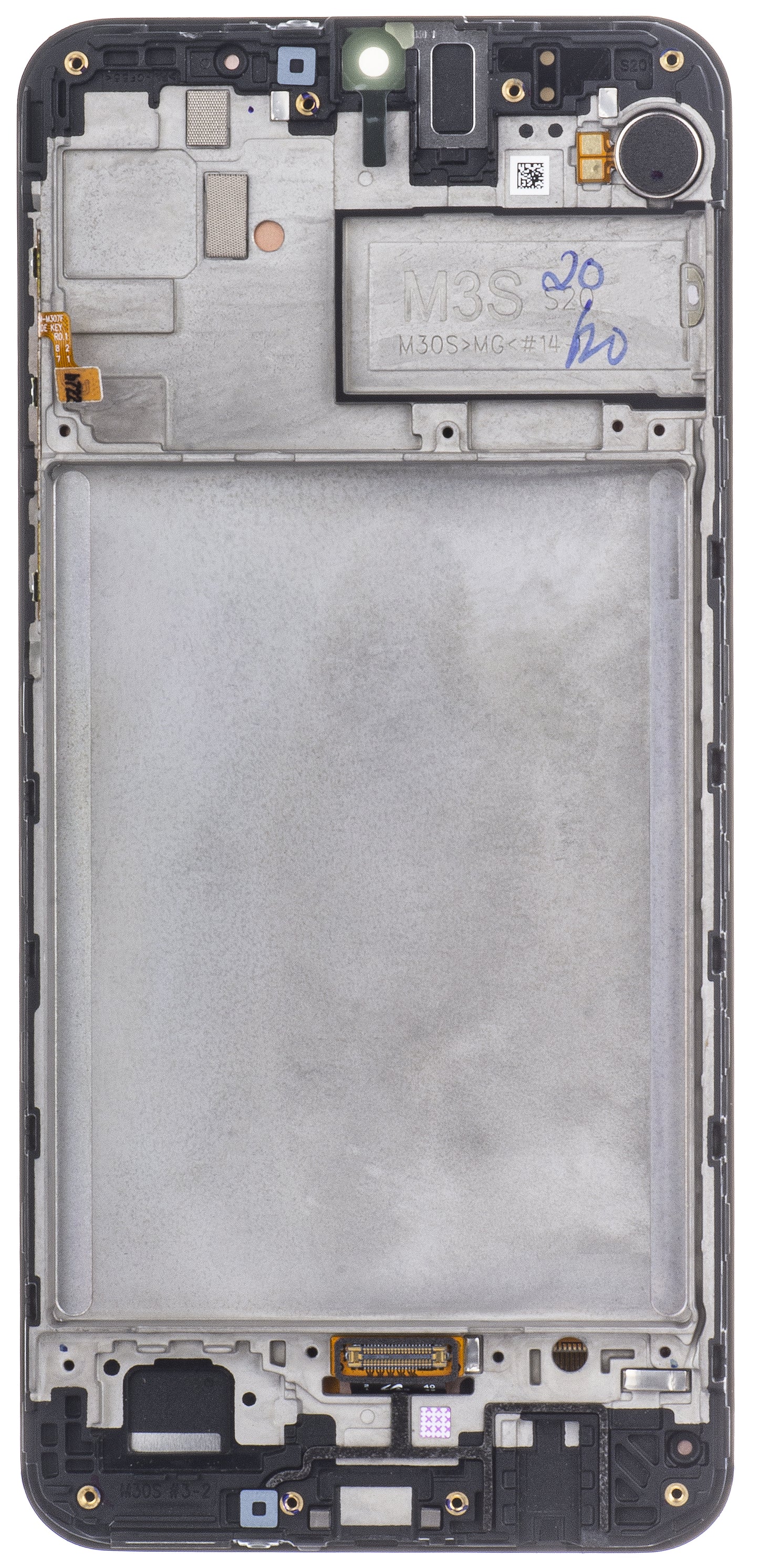 Display cu Touchscreen Samsung Galaxy M30s M307, cu Rama, Negru, Service Pack GH82-21265A