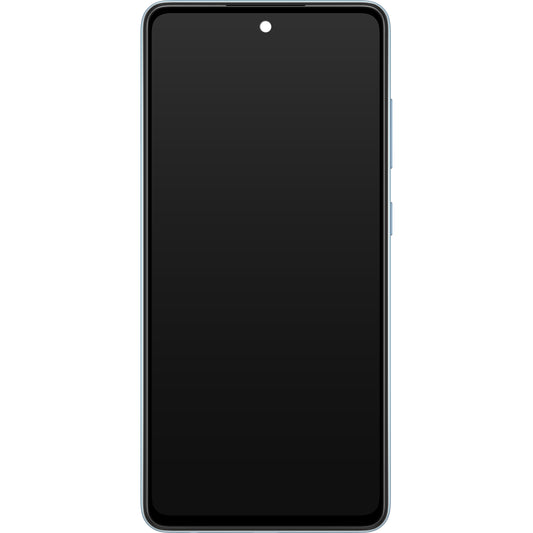 Display cu Touchscreen Samsung Galaxy A52 5G A526 / A52 A525, cu Rama, Bleu, Service Pack GH82-25524B