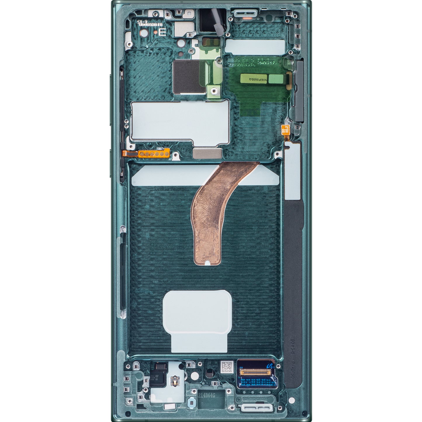 Display cu Touchscreen Samsung Galaxy S22 Ultra 5G S908, cu Rama, Verde, Service Pack GH82-27488D