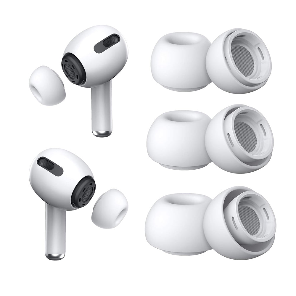 Dopuri Techsuit ET1 pentru Apple AirPods Pro Series, Marime XS / S / L, Albe