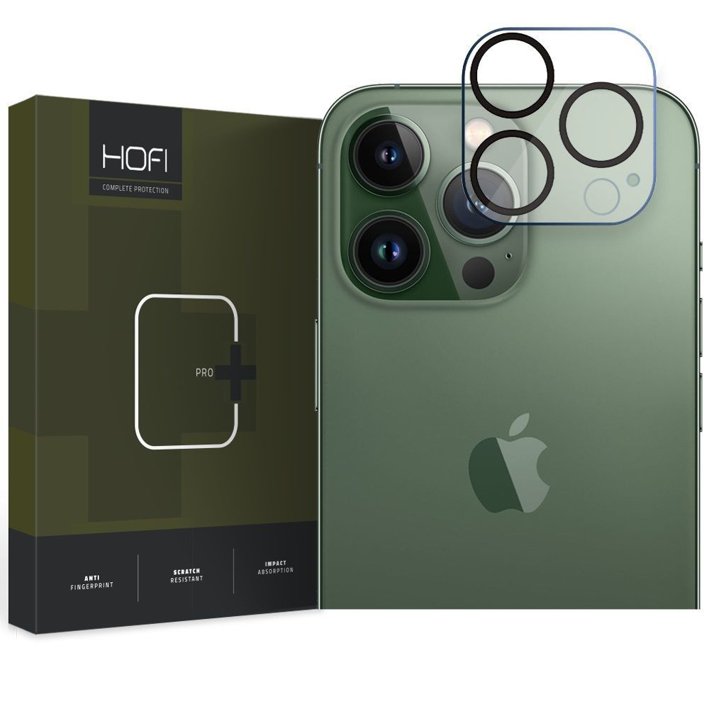Folie de protectie Camera Spate HOFI CAM PRO+ pentru Apple iPhone 15 Pro Max / 15 Pro, Sticla Securizata, Neagra