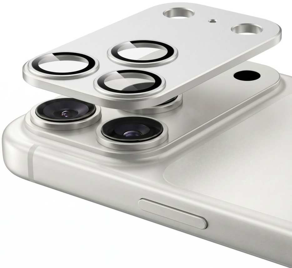 Folie de protectie Camera Spate Tech-Protect CamFull Fit+ pentru Apple iPhone 18 Pro Max, Sticla Securizata, Argintie
