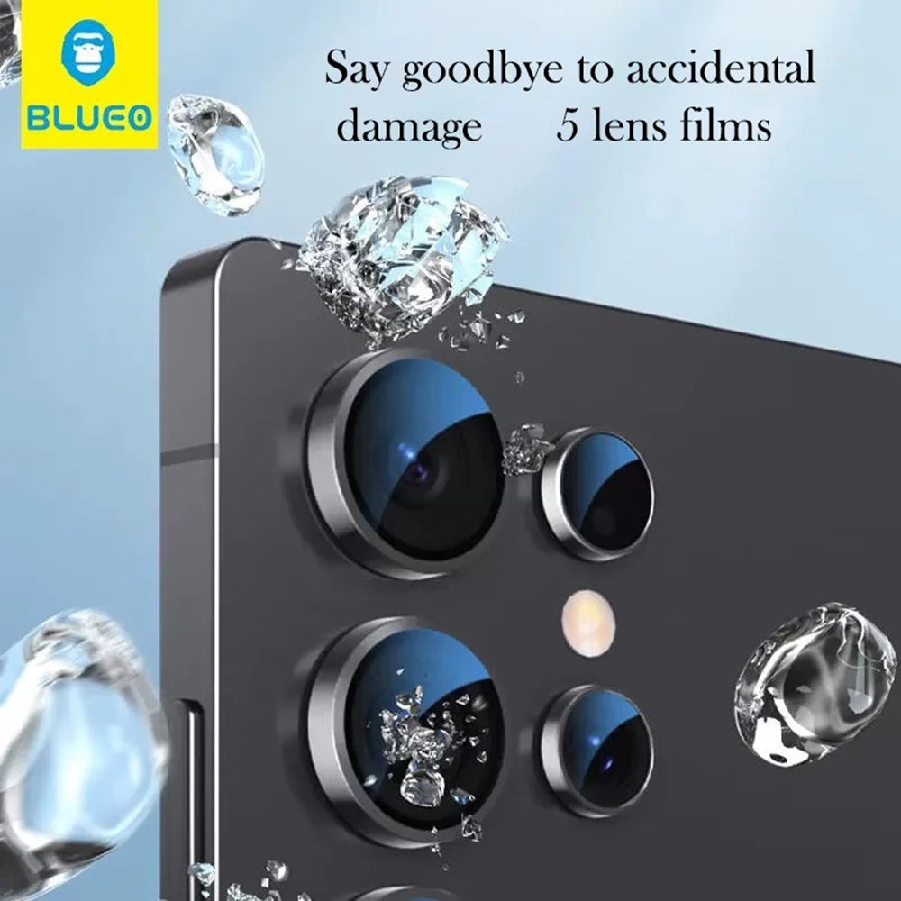 Folie de protectie Camera Spate Blueo pentru Samsung Galaxy Z Fold8 Ultra F976 / Z Fold7 F966, Sticla Securizata, Neagra