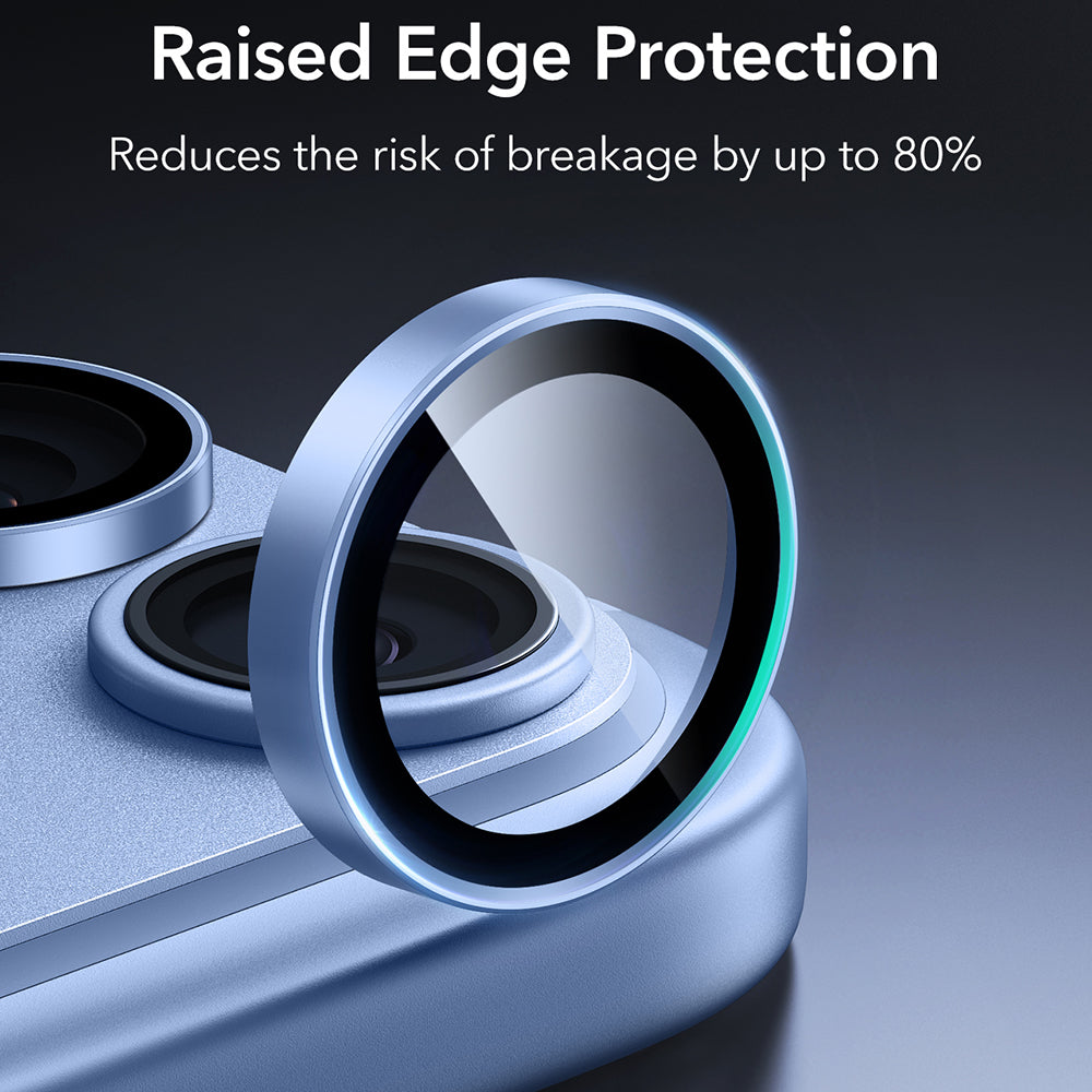Folie de protectie Camera Spate ESR Armorite pentru Apple iPhone 18 Pro / 18 Pro max, Sticla Securizata, Albastra