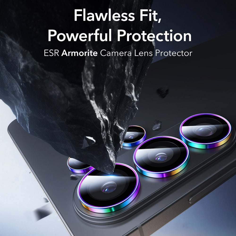 Folie de protectie Camera Spate ESR Armorite pentru Samsung Galaxy S26 Ultra S948, Sticla Securizata, Multicolor