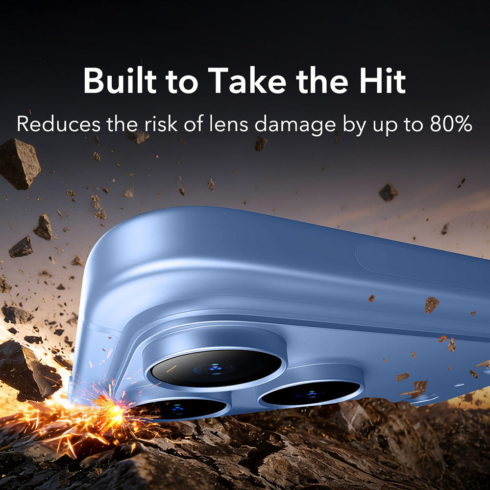 Folie de protectie Camera Spate ESR Armorite Pro pentru Apple iPhone 18 Pro, Sticla Securizata, Albastra