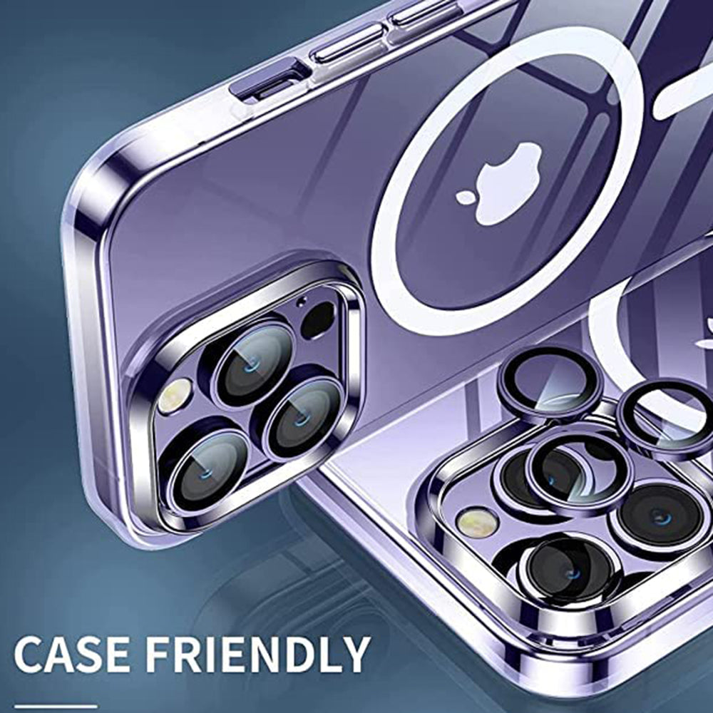 Folie de protectie Camera Spate Lito S+ pentru Apple iPhone 14 Pro, Sticla Securizata, Mov