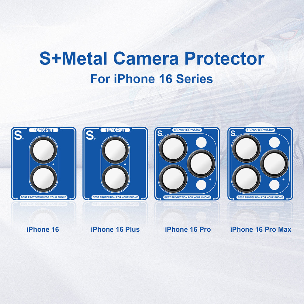 Folie de protectie Camera Spate Lito S+ pentru Apple iPhone 16 Plus / 16, Sticla Securizata, Albastra