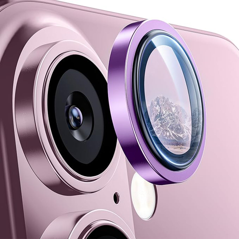 Folie de protectie Camera Spate Lito S+ pentru Apple iPhone 16 Plus / 16, Sticla Securizata, Roz