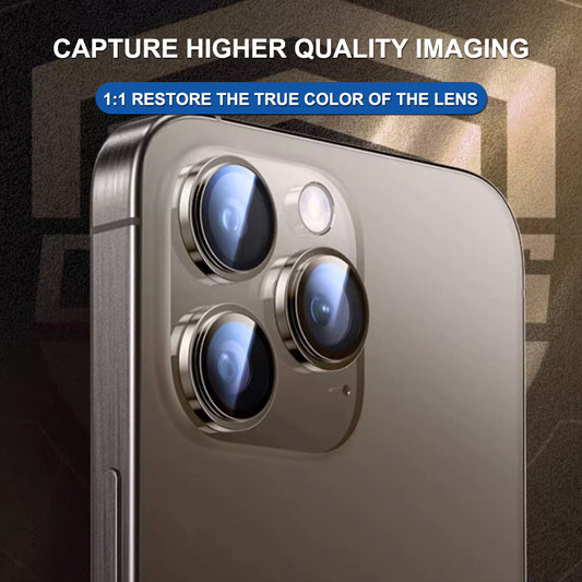 Folie de protectie Camera Spate Lito Titanium AR pentru Apple iPhone 17 Air, Sticla Securizata, Albastra