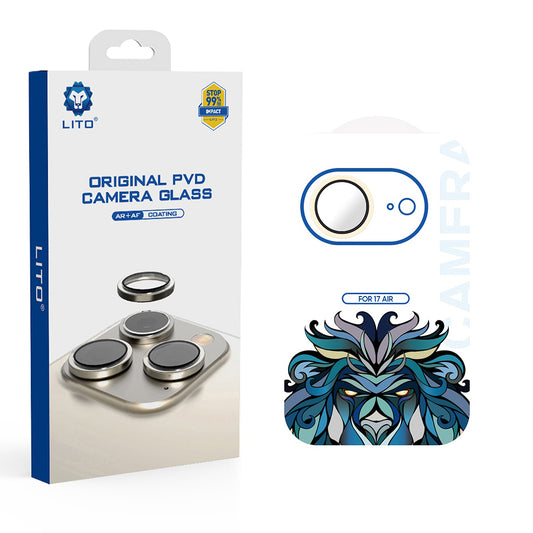 Folie de protectie Camera Spate Lito Titanium AR pentru Apple iPhone 17 Air, Sticla Securizata, Aurie