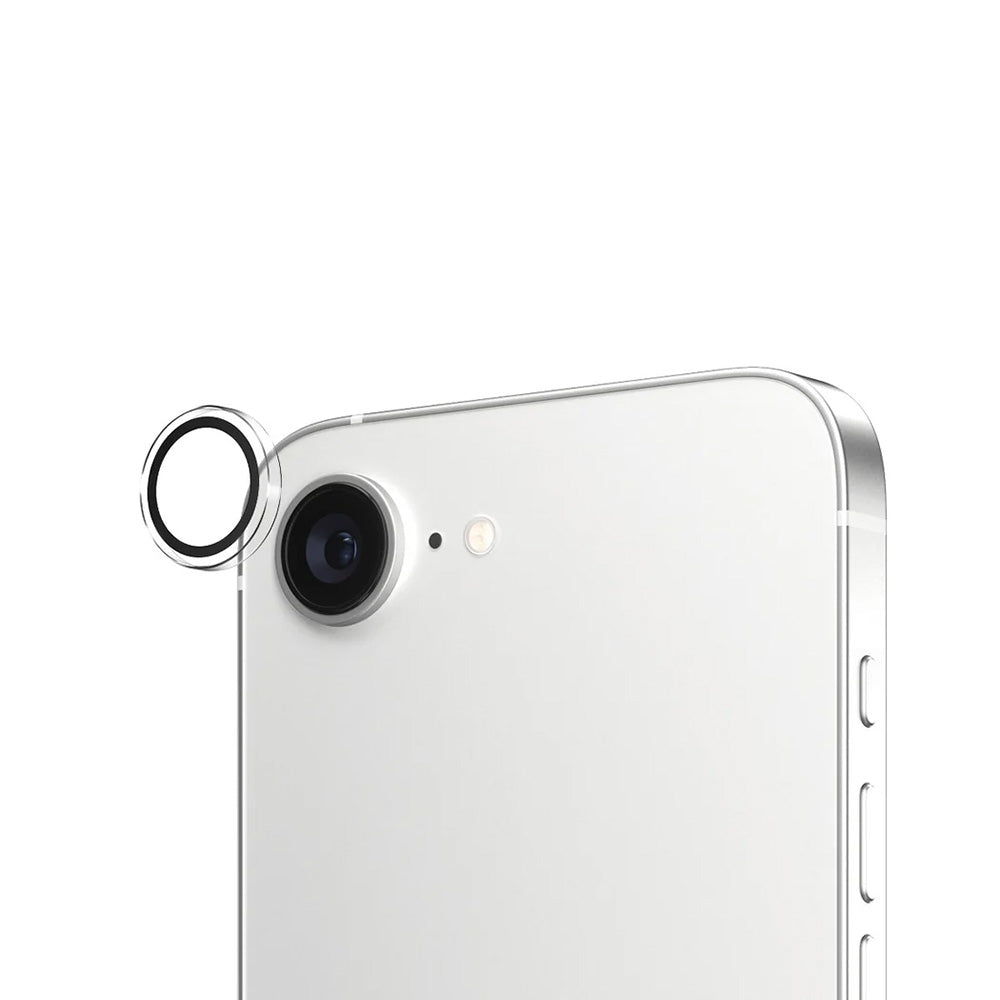 Folie de protectie Camera Spate PanzerGlass Hoops pentru Apple iPhone 17e / 16e, Sticla Securizata, Transparenta
