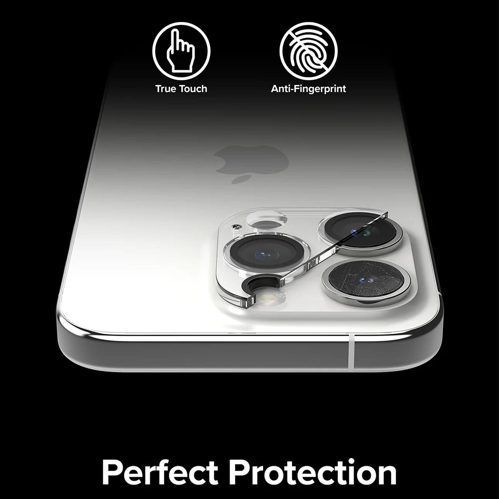 Folie de protectie Camera Spate Ringke pentru Apple iPhone 15 Pro, Sticla Securizata, Set 2 bucati, Transparenta