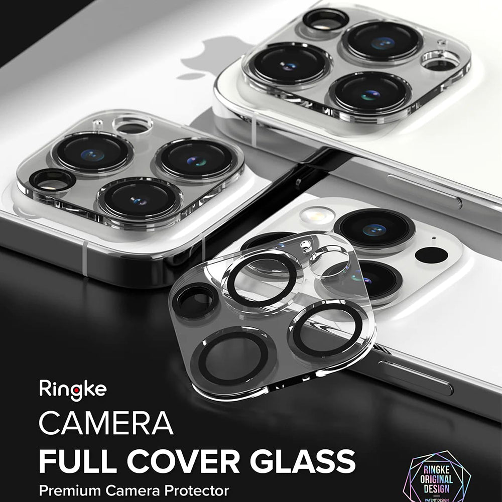Folie de protectie Camera Spate Ringke pentru Apple iPhone 15 Pro, Sticla Securizata, Set 2 bucati, Transparenta