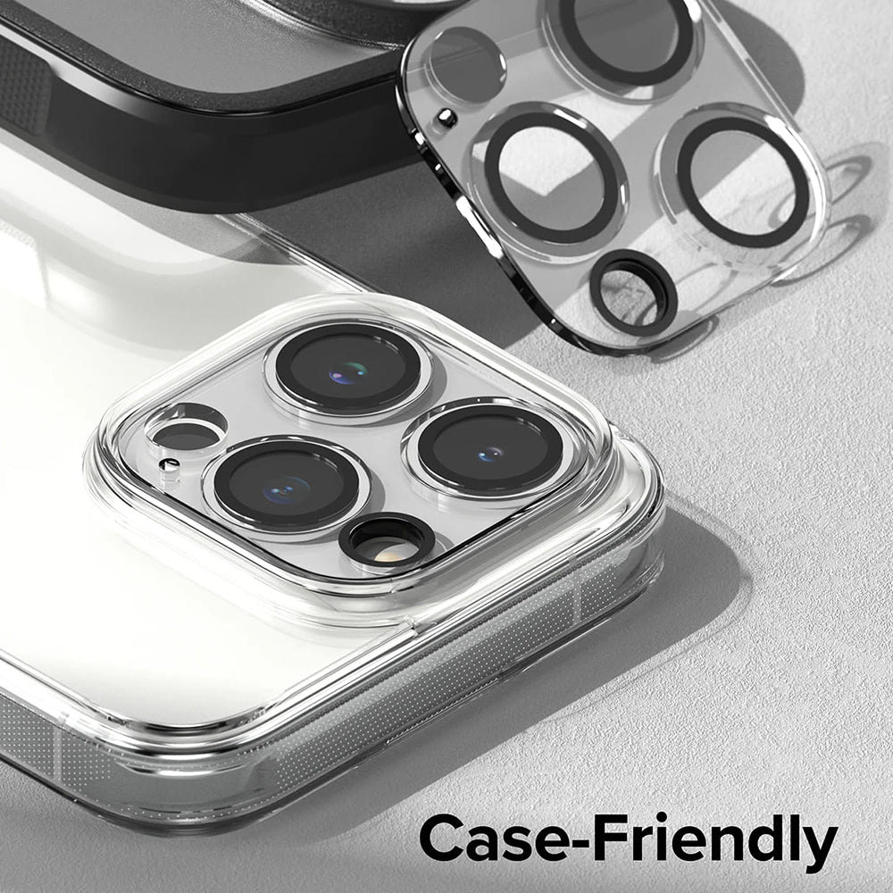 Folie de protectie Camera Spate Ringke pentru Apple iPhone 15 Pro, Sticla Securizata, Set 2 bucati, Transparenta