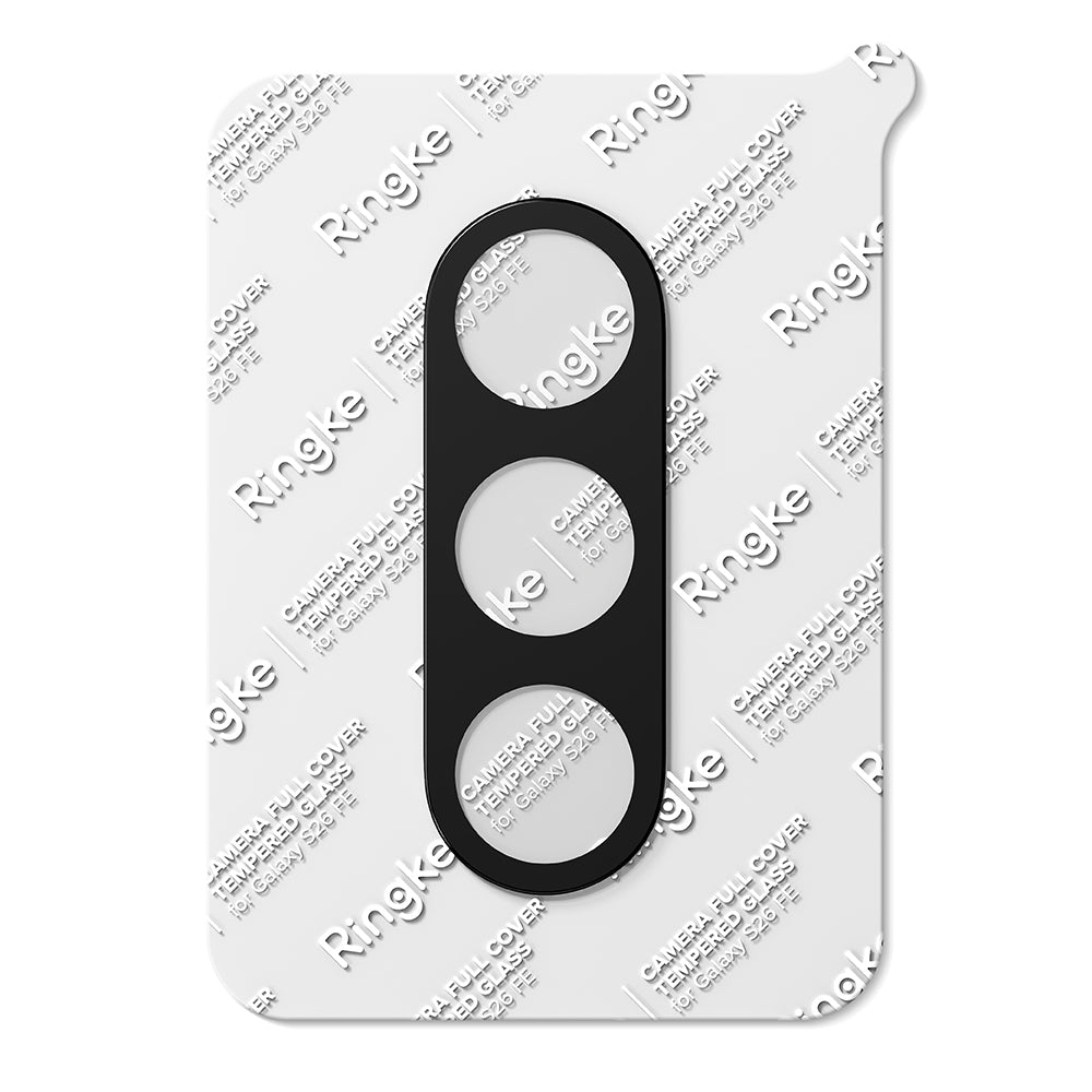 Folie de protectie Camera Spate Ringke pentru Samsung Galaxy S26 FE S741, Sticla Securizata, Set 2 bucati, Neagra