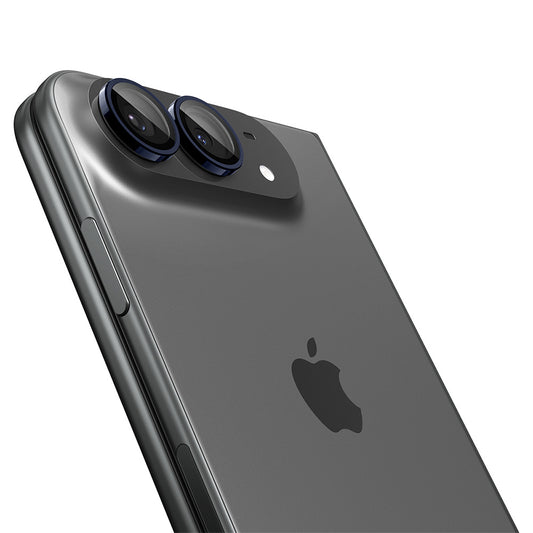 Folie de protectie Camera Spate Spigen GlastR EZ FIT Optik Pro pentru Apple iPhone Duo, Sticla Securizata, Set 2 bucati, Bleumarin AGL12011