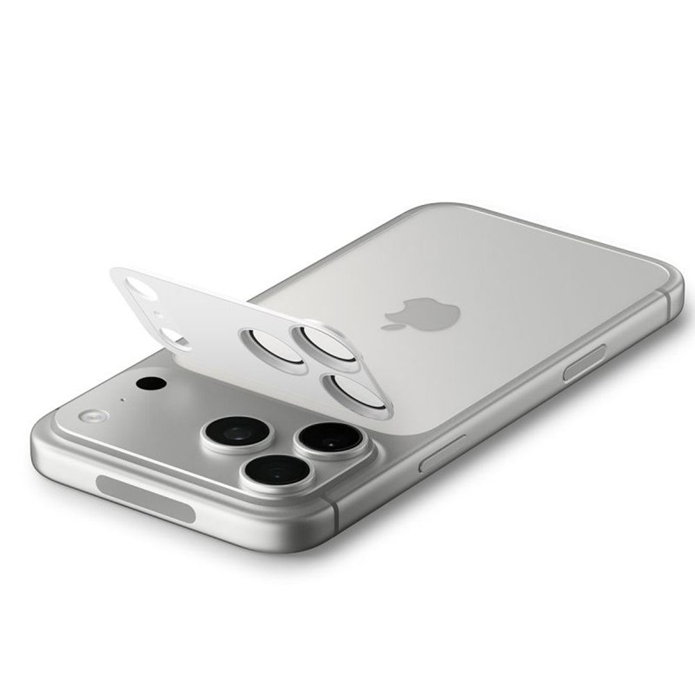 Folie de protectie Camera Spate Spigen GlastR EZ FIT Optik Pro XL pentru Apple iPhone 17 Pro Max, Sticla Securizata, Argintie AGL10652