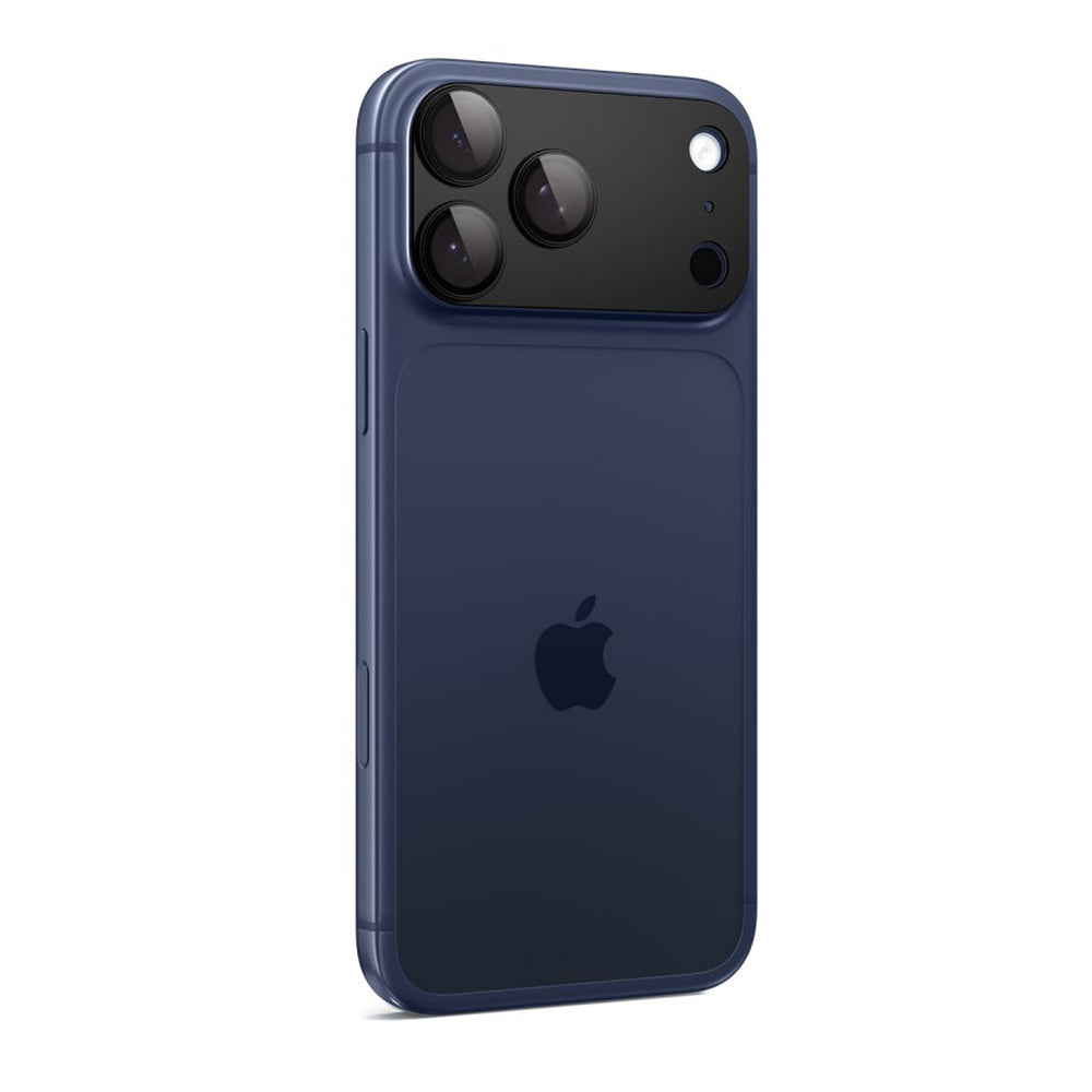 Folie de protectie Camera Spate Spigen GlastR EZ FIT Optik Pro XL pentru Apple iPhone 17 Pro, Sticla Securizata, Neagra AGL10644