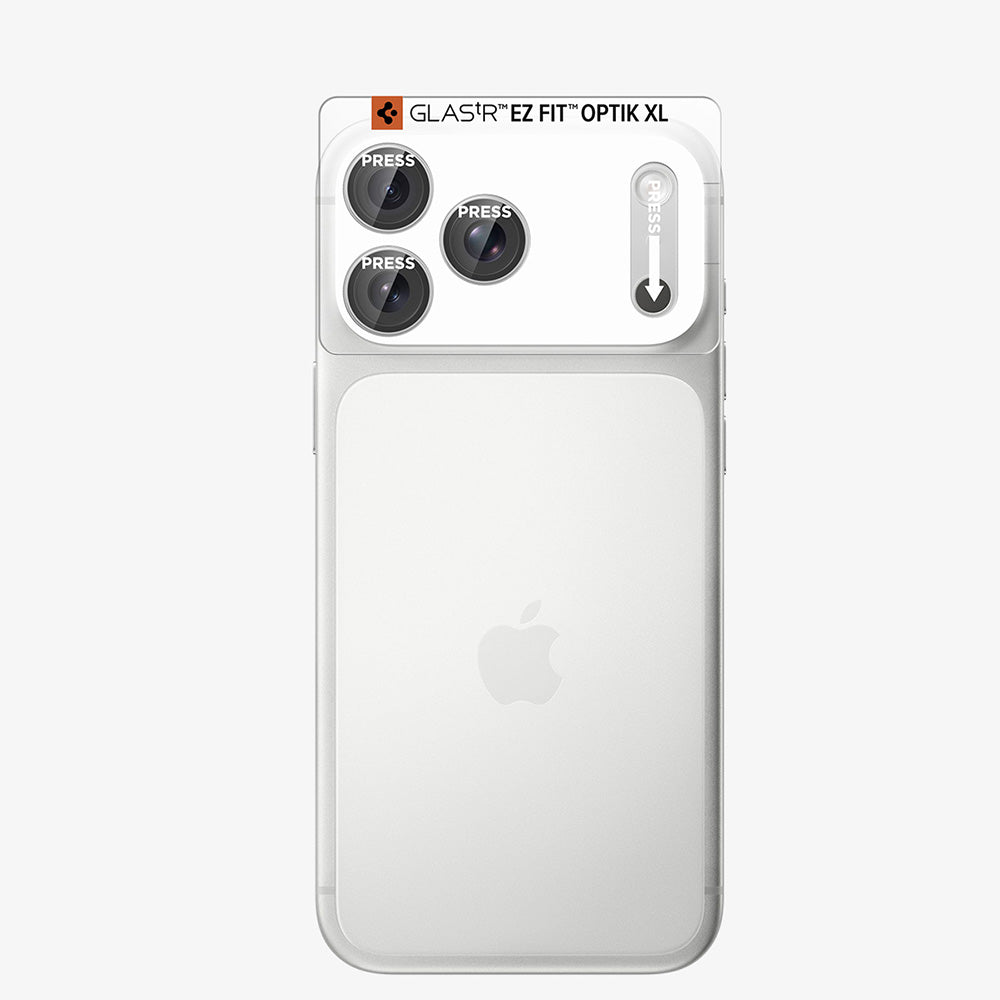Folie de protectie Camera Spate Spigen GlastR EZ FIT Optik Pro XL pentru Apple iPhone 18 Pro Max, Sticla Securizata, Argintie AGL12042