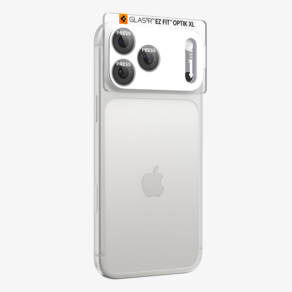 Folie de protectie Camera Spate Spigen GlastR EZ FIT Optik Pro XL pentru Apple iPhone 18 Pro Max, Sticla Securizata, Argintie AGL12042
