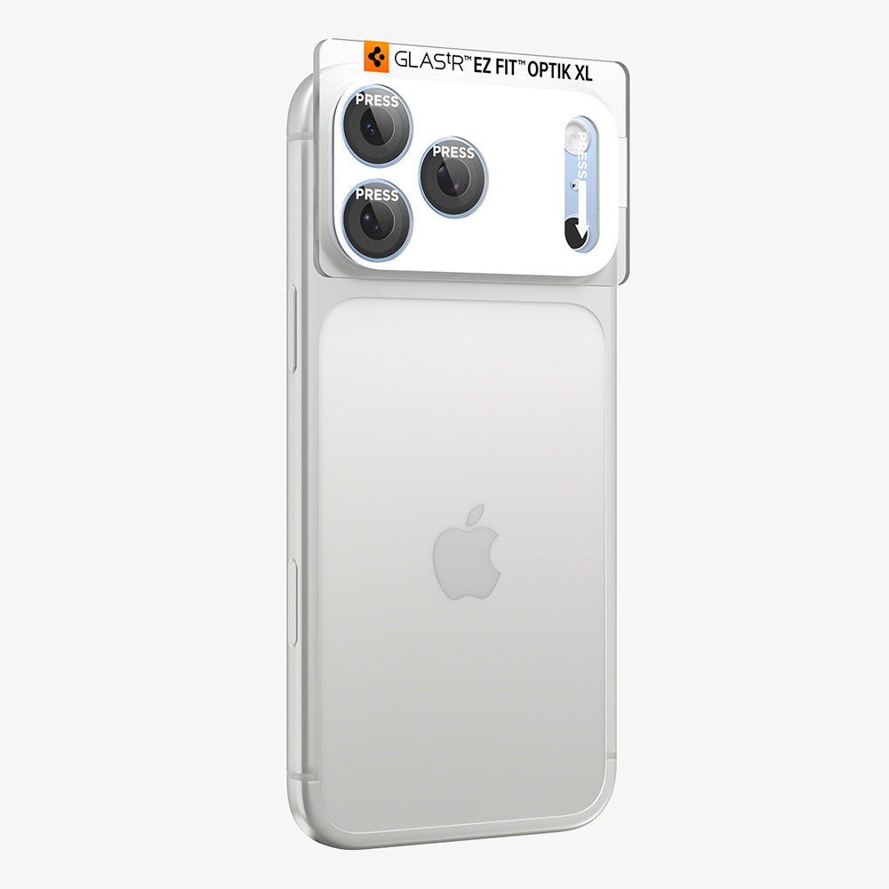 Folie de protectie Camera Spate Spigen GlastR EZ FIT Optik Pro XL pentru Apple iPhone 18 Pro, Sticla Securizata, Bleu AGL12037