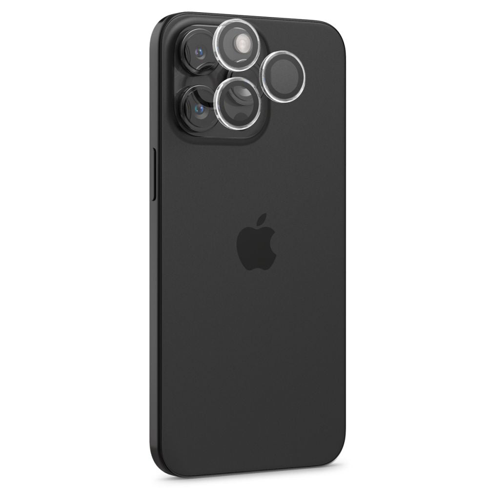 Folie de protectie Camera Spate Spigen GlastR EZ FIT Optik Pro pentru Apple iPhone 17 Pro Max / 17 Pro, Sticla Securizata, Set 2 bucati, Transparenta