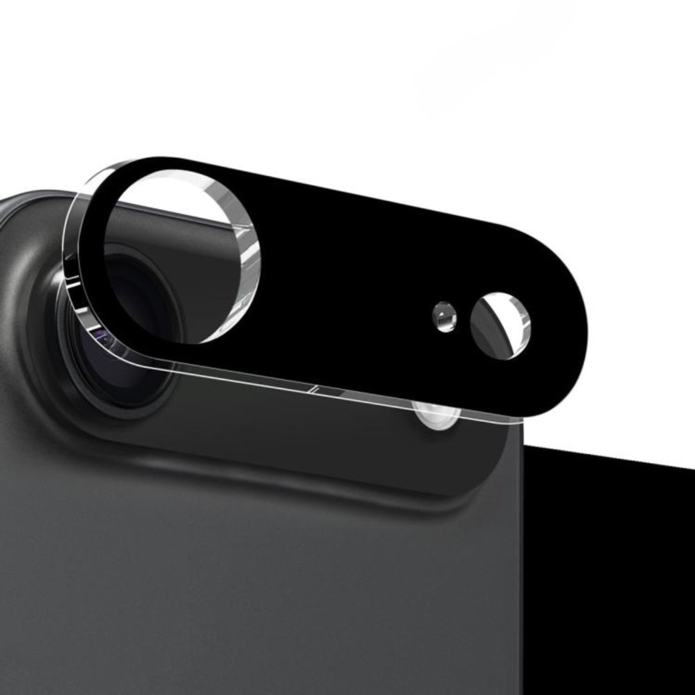 Folie de protectie Camera Spate Techsuit pentru Apple iPhone 17 Air, Sticla Securizata, Neagra