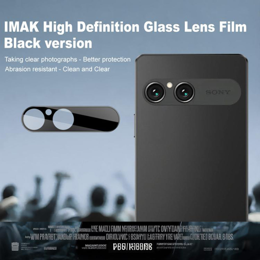 Folie de protectie Camera Spate Techsuit pentru Sony Xperia 10 VII, Sticla Securizata, Neagra